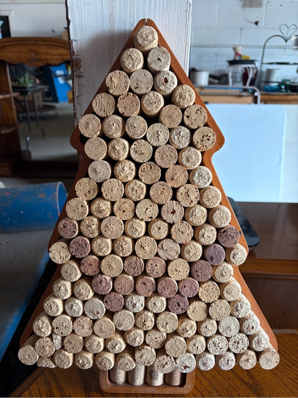 Unbranded Natural Cork Holiday Tree Décor - Brown